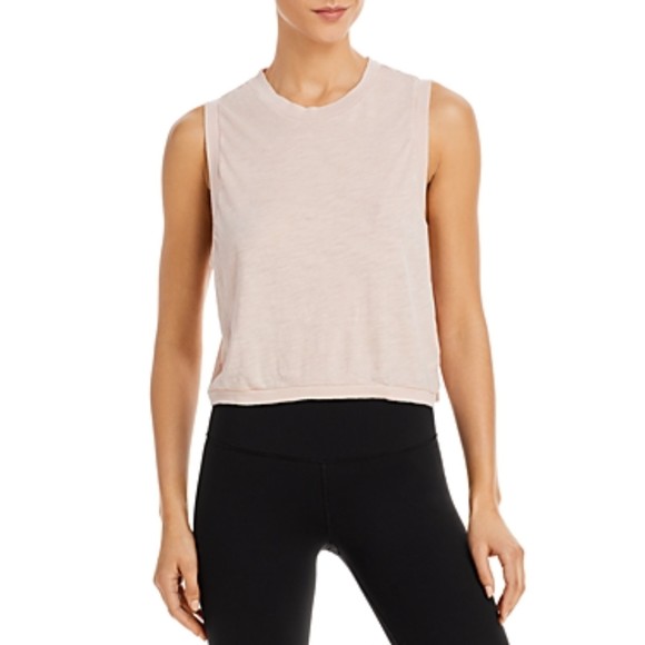 Free People Tops - Free People NWT Love Tank Muscle Tank Ribbed Dropped Armholes Mink Haze XS New